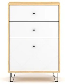 BILBAO BL18 Szekrény Kézműves tölgy/matt fehér színben