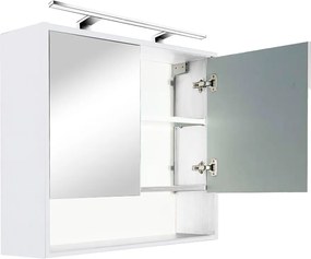 Luna 80 felső tükrös szekrény fehér