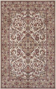 Klasszikus bézs-bordó nappali szőnyeg 80x150cm