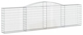 íves horganyzott vas gabion kosár 400x30x100/120 cm