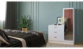 Coco White tükörszekrény