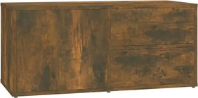 vidaXL füstös tölgy színű szerelt fa TV-szekrény 80 x 34 x 36 cm
