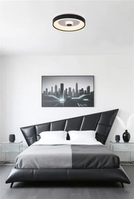 Searchlight 89735-38BK - dimmelhető LED mennyezeti lámpa POLKA 24W/230V + 6W átm. 38,5 cm fekete