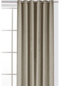 Bézs bársony dimout (részleges sötétítő) függöny 140x175 cm Velto – Filumi