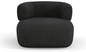 Fekete buklé fotel Jenny – Micadoni Home
