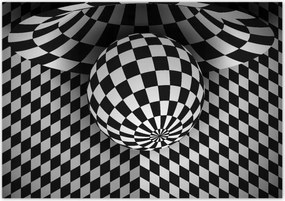 Poszterek 100x70 Absztrakt fekete-fehér