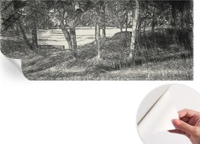 Mosható öntapadós fotótapéta étkezőbe Csendes tájkép 250x104 cm