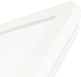 Mennyezeti lámpa fehér 30 cm LED-del, 3 fokozatú fényerő-szabályozóval IP44 - Steve