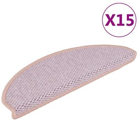 15 db szizál hatású rózsaszínű öntapadó lépcsőszőnyeg 65x21x4cm