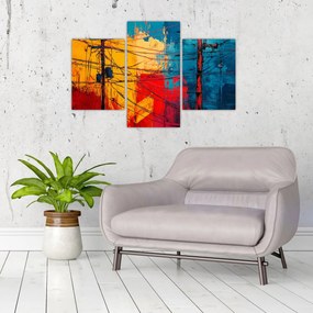 Kép - Absztrakt elektromos vezetékek (90x60 cm)
