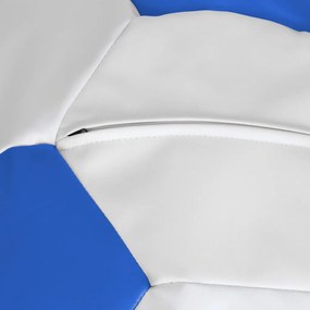 Extra Ball babzsákfotel - műbőr - fehér/kék - 250 liter R