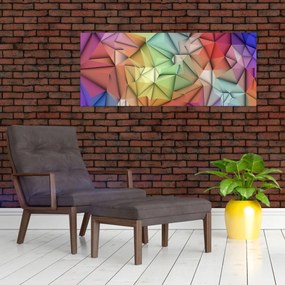 Kép - Sokszögű absztrakció (120x50 cm)