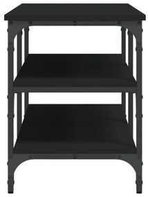 fekete szerelt fa cipőpolc 100x38,5x49 cm