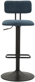 Bárszék liftes világos navy 41x47,5x85-106,5(ülés 61-83) készlet 2db