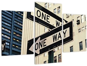 Kép - New York ONE WAY (90x60 cm)