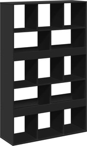 vidaXL fekete szerelt fa könyvespolc 100 x 33 x 156,5 cm