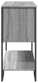 szürke sonoma szerelt fa dohányzóasztal 100x35x74,5 cm