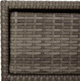 vidaXL szürke polyrattan kerti tárolószekrény 55 x 59 x 69 cm