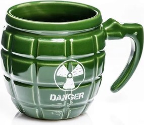 Bögre Gránátalma zöld danger látványos katonai ajándék egy katonai rajongó számára