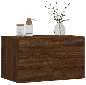 barna tölgyszínű szerelt fa faliszekrény 60 x 36,5 x 35 cm