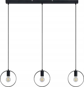 Lindby Shaima modern függeszték lámpa fekete fém E27 mennyezeti lámpa