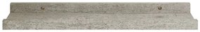 2 db betonszürke fali polc 40 x 9 x 3 cm