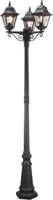 Elstead Lighting NORFOLK NR8-BLK Utcai lámpa 3x60W/E27 IP43