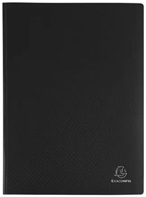 Bemutatómappa, 30 zsebes, A4, EXACOMPTA Opak, fekete (EX8831E)
