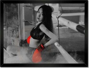 Poszterek keretben 40x30 Boxer Harcos bot