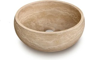 Soria Classic Travertine kőmosdó_42 cm
