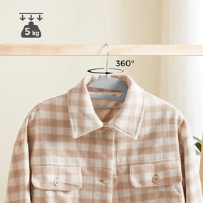 Csúszásmentes vállfa, műanyag ruhaakasztók, 50 db