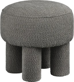 Canberra puff, kerek puff, antracit