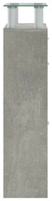 vidaXL betonszürke szerelt fa cipőszekrény 63x24x104 cm