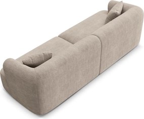 Világosbarna kordbársony kanapé 255 cm Campi – Cosmopolitan Design