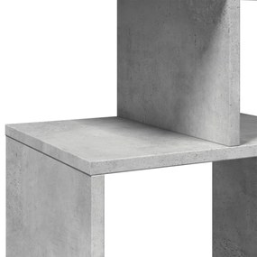betonszürke szerelt fa könyvszekrény 92 x 29 x 188 cm