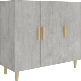 vidaXL betonszürke szerelt fa tálalószekrény 90 x 34 x 80 cm