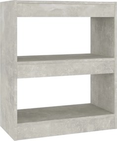 vidaXL betonszürke térelválasztó könyvszekrény 60 x 30 x 72 cm