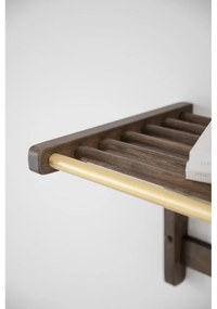 Sötétbarna tölgyfa fali fogas Inverness - Rowico