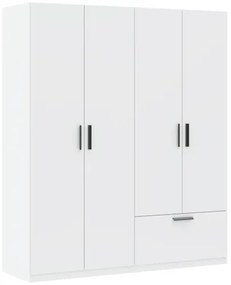LITA Gardrób Szekrény Fehér Színben180 cm