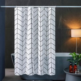 Zuhanyfüggöny - SQUARE - Impregnált textil - 180 x 200 cm