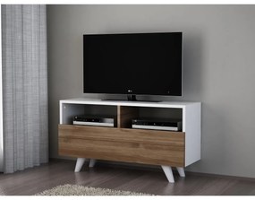 Asir TV Asztal NOVELLA 50,6x90 cm fehér/barna AS1111