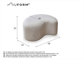 Szürke buklé puff Miuf – Miuform