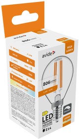 Avide LED Filament Mini Globe 5.9W E14 NW 4000K Fényerőszabályozható