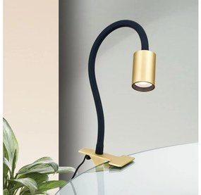 Orion Str 10-489 - LED Rugalmas asztali lámpa klipsszel KURT LED/5W/230V arany