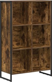 vidaXL Könyvespolc Füstös tölgy 99.5 x 30 x 108.5 cm Faanyag