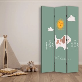 Gario Paraván Playful Doggie Méret: 110 x 170 cm, Kivitelezés: Parafa paraván