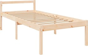 Single tömör fenyőfa ágy időseknek 90 x 190 cm