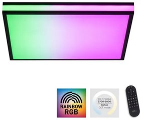 JUST LIGHT. 14110-18-LED RGBW Dimmelhető lámpa MARIO BLACK LED/19,5W/230V + távirányító