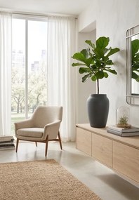 Pottery Pots Hera virágcserép, szürke színű, L-es méret - ø 51 cm | m. 74 cm - PotteryPots