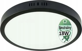 Led panel falra szerelhető plafon 18W Premium CCD fekete